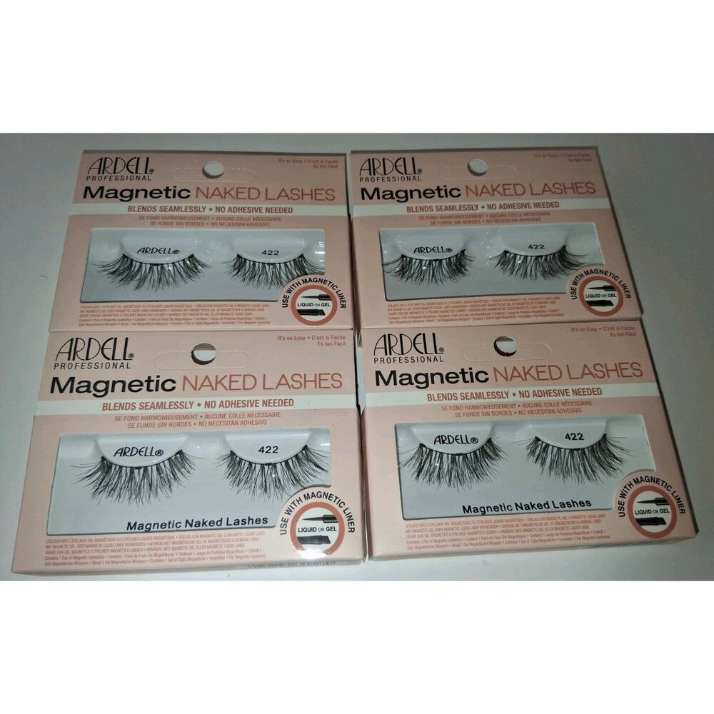 LOT OF 4 Ardell Professional Magnetic Naked Eyelashes 422 False Lashes